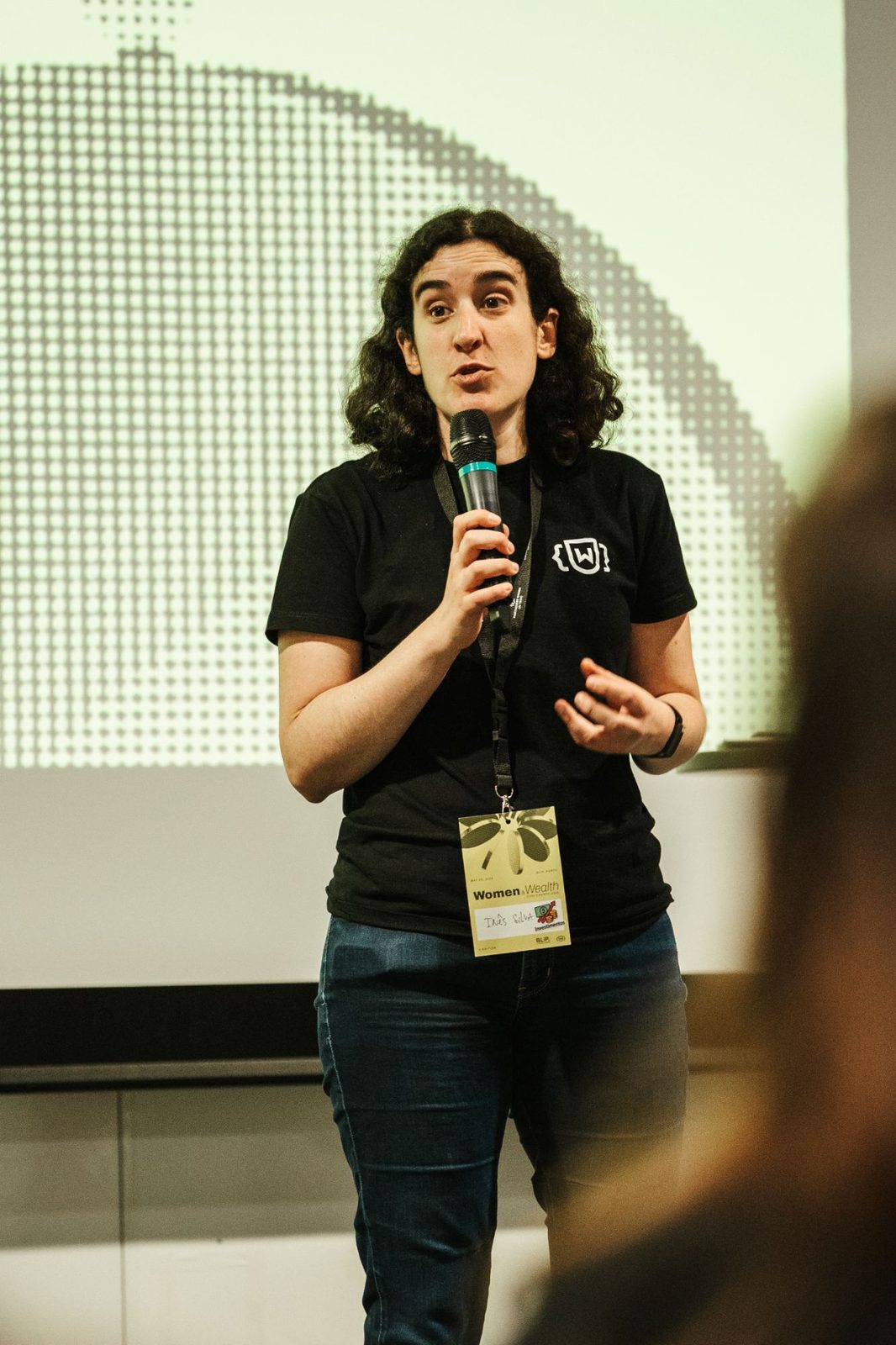 Inês Santos Silva speaking at Women & Wealth 2026